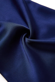 Midnight indigo Silk Pajama Set In Mulberry Silk - Indigo Drift