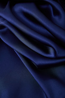 Midnight indigo Silk Pajama Set In Mulberry Silk - Indigo Drift