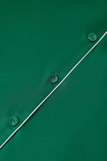 Viridian Lake Silk Pajama Set In Mulberry Silk - Viridian Depth