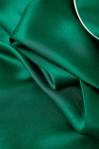 Viridian Lake Silk Pajama Set In Mulberry Silk - Viridian Depth