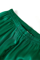 Viridian Lake Silk Pajama Set In Mulberry Silk - Viridian Depth