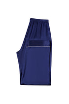Midnight indigo Silk Pajama Set In Mulberry Silk - Indigo Drift