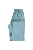 Viridian Lake Silk Pajama Set In Mulberry Silk - Twilight Sea