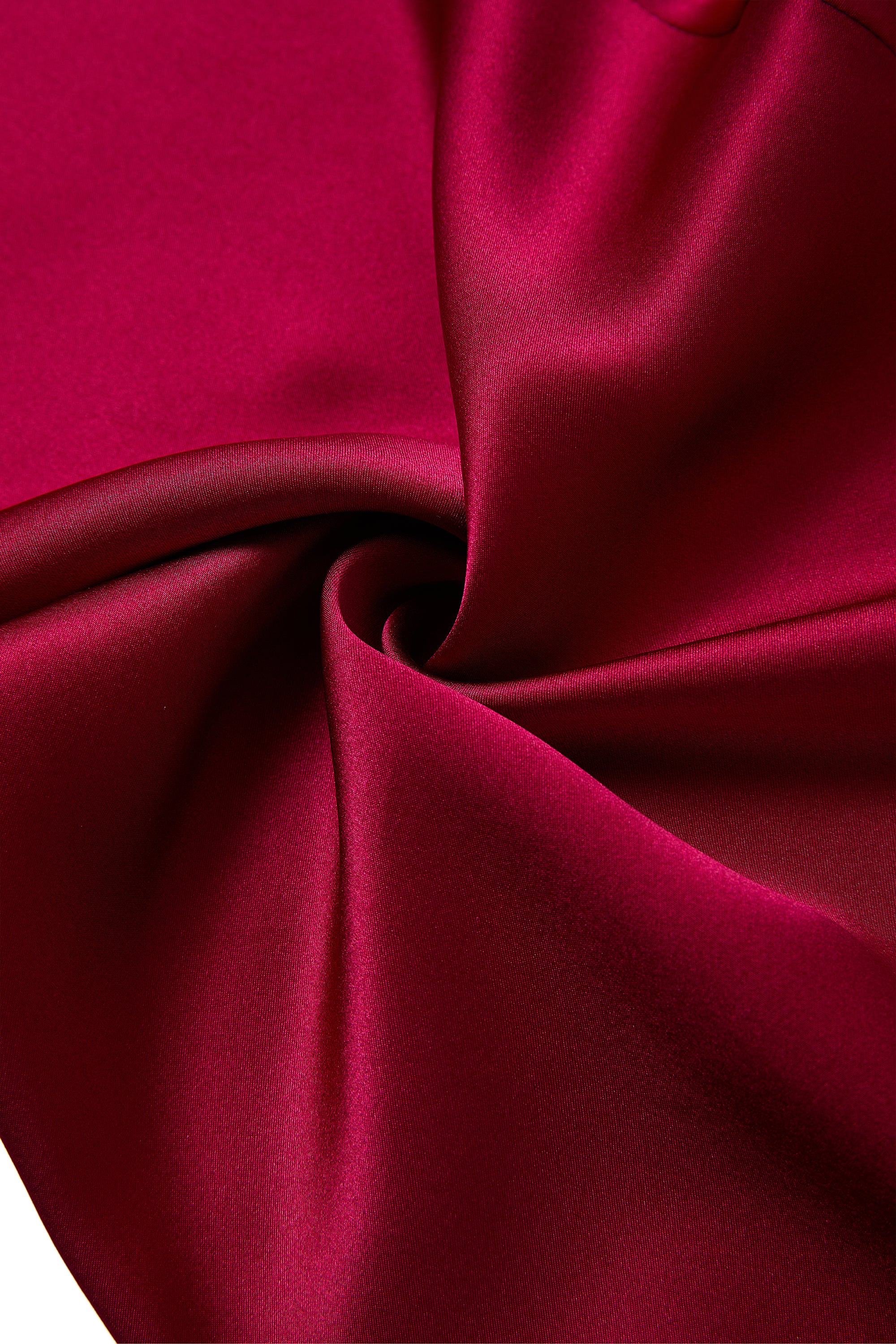Crimson Maple Silk Pajama Set In Mulberry Silk - Mulled Wine