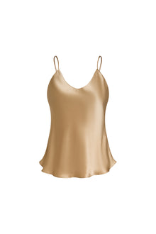 Wheat Shadows Cami and Shorts Set In Mulberry Silk - Amber Grain