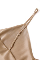 Wheat Shadows Cami and Shorts Set In Mulberry Silk - Amber Grain
