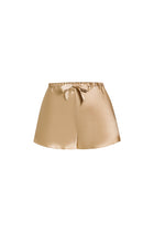 Wheat Shadows Cami and Shorts Set In Mulberry Silk - Amber Grain