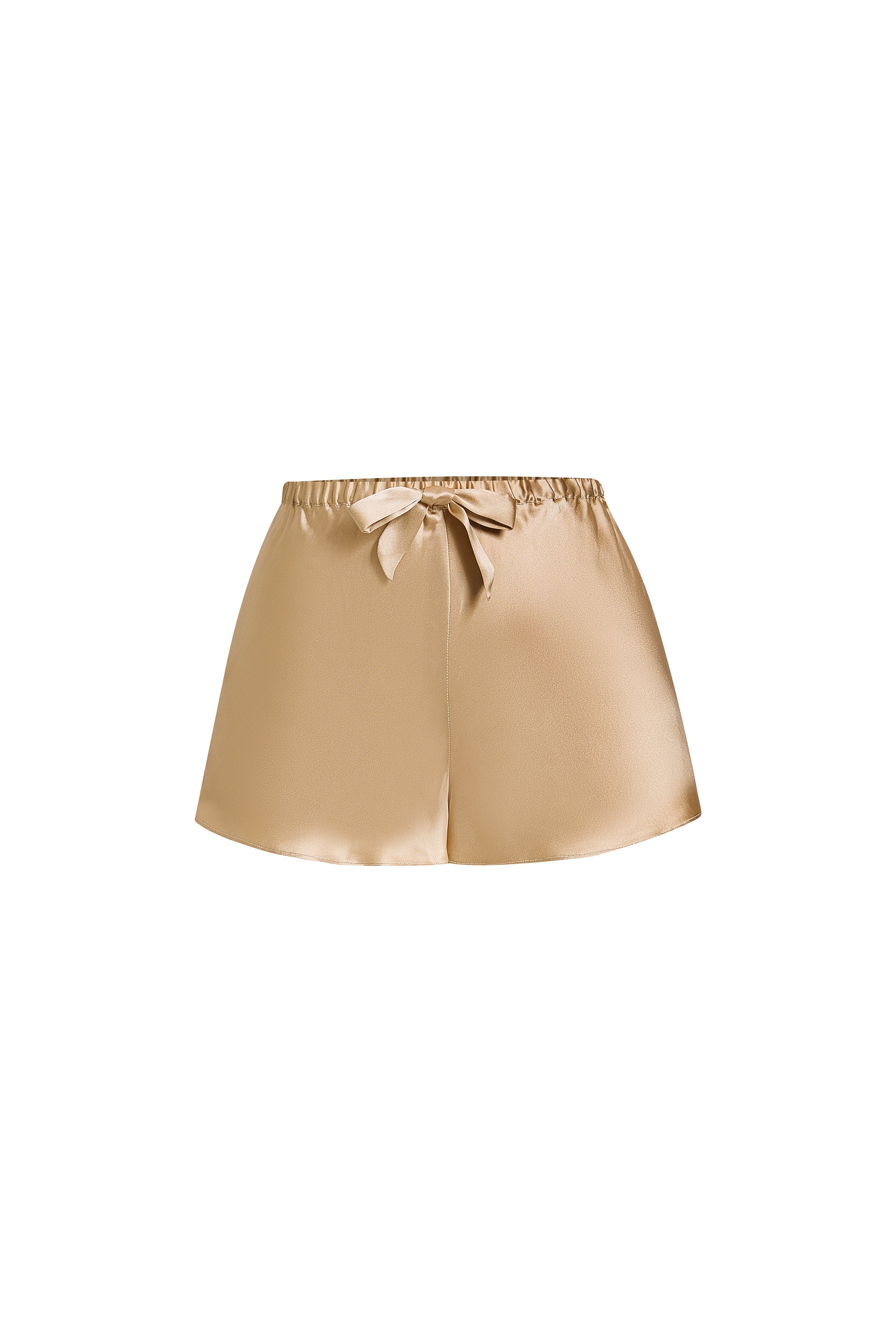 Wheat Shadows Cami and Shorts Set In Mulberry Silk - Amber Grain