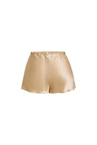 Wheat Shadows Cami and Shorts Set In Mulberry Silk - Amber Grain
