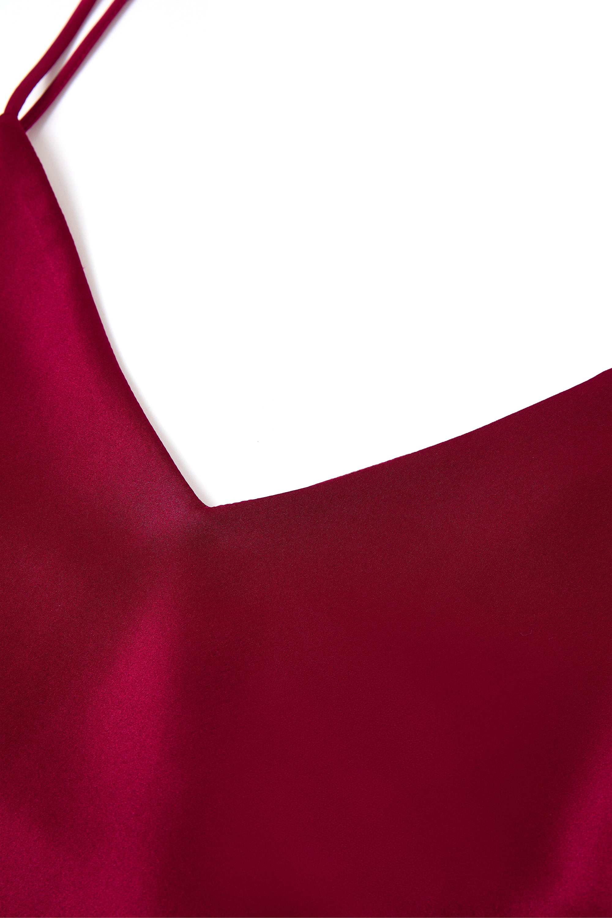 Crimson Maple Cami and Shorts Set In Mulberry Silk - Mulled Wine