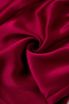 Crimson Maple Cami and Shorts Set In Mulberry Silk - Mulled Wine