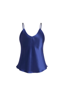 Midnight indigo Cami and Shorts Set In Mulberry Silk - Midnight Core
