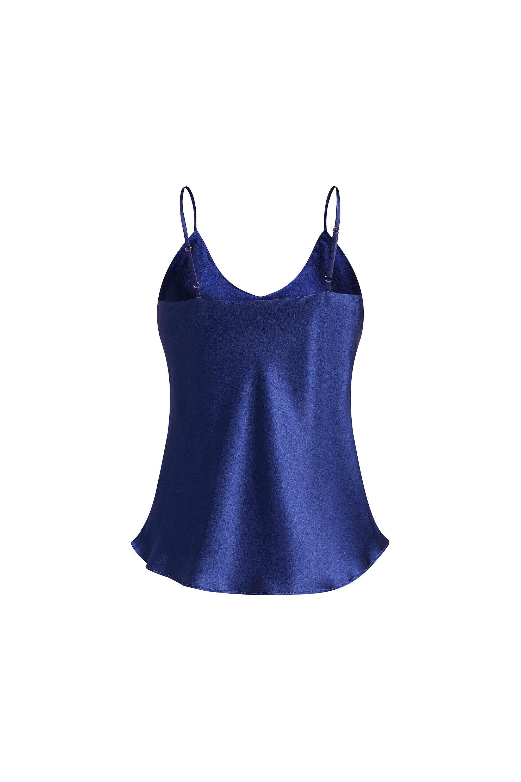 Midnight indigo Cami and Shorts Set In Mulberry Silk - Midnight Core