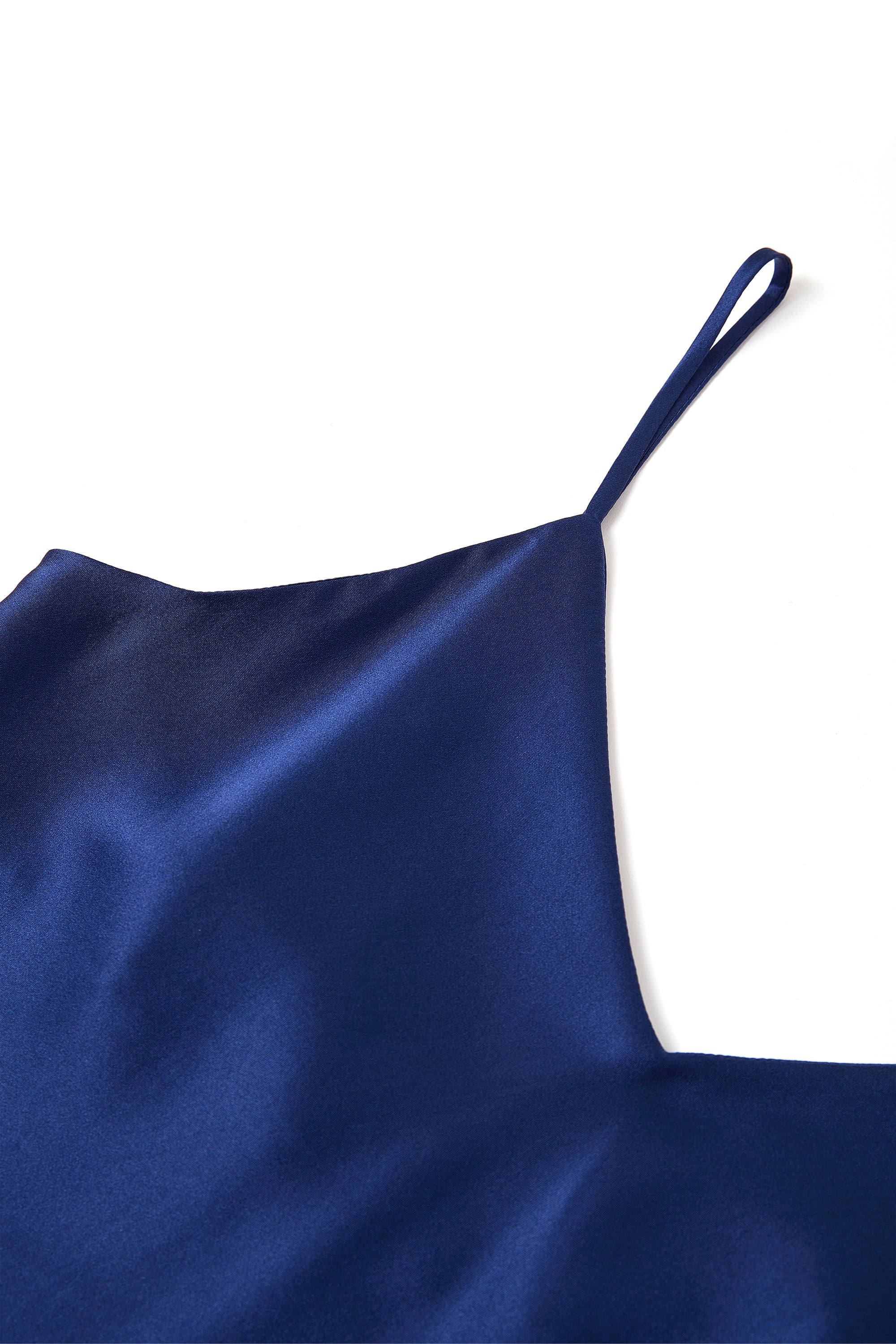 Midnight indigo Cami and Shorts Set In Mulberry Silk - Midnight Core