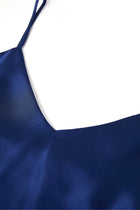Midnight indigo Cami and Shorts Set In Mulberry Silk - Midnight Core