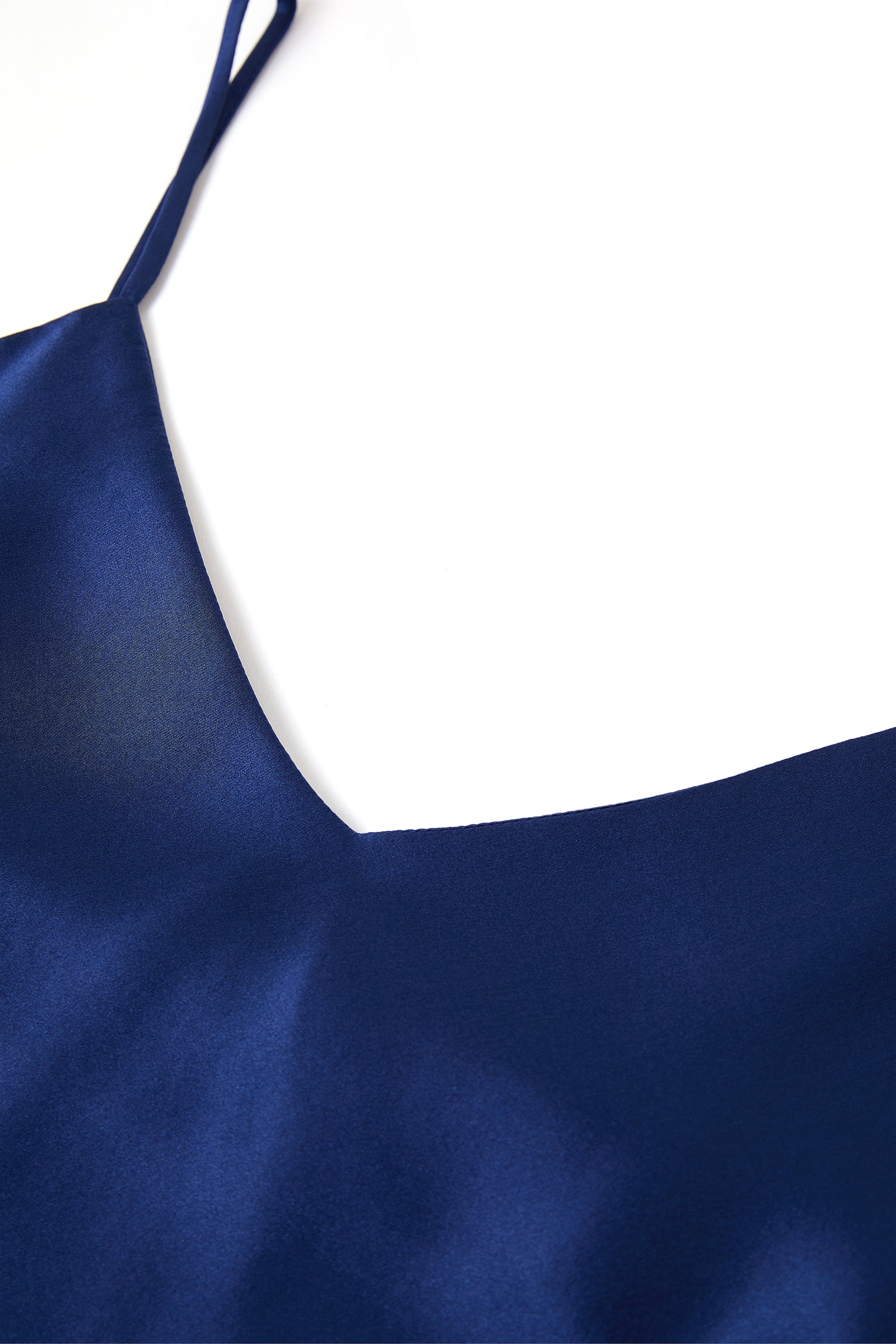Midnight indigo Cami and Shorts Set In Mulberry Silk - Midnight Core