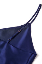 Midnight indigo Cami and Shorts Set In Mulberry Silk - Midnight Core