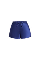 Midnight indigo Cami and Shorts Set In Mulberry Silk - Midnight Core