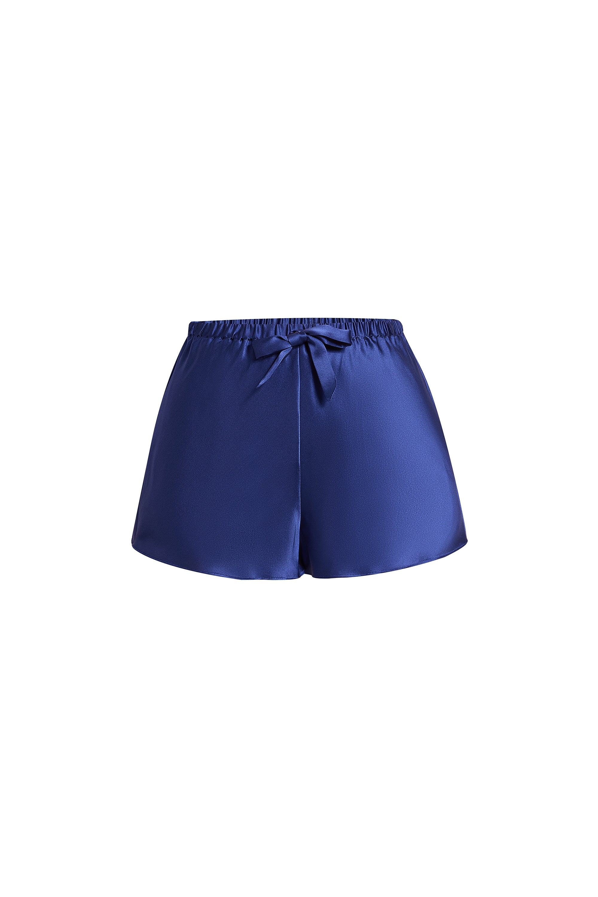 Midnight indigo Cami and Shorts Set In Mulberry Silk - Midnight Core