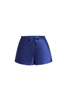 Midnight indigo Cami and Shorts Set In Mulberry Silk - Midnight Core