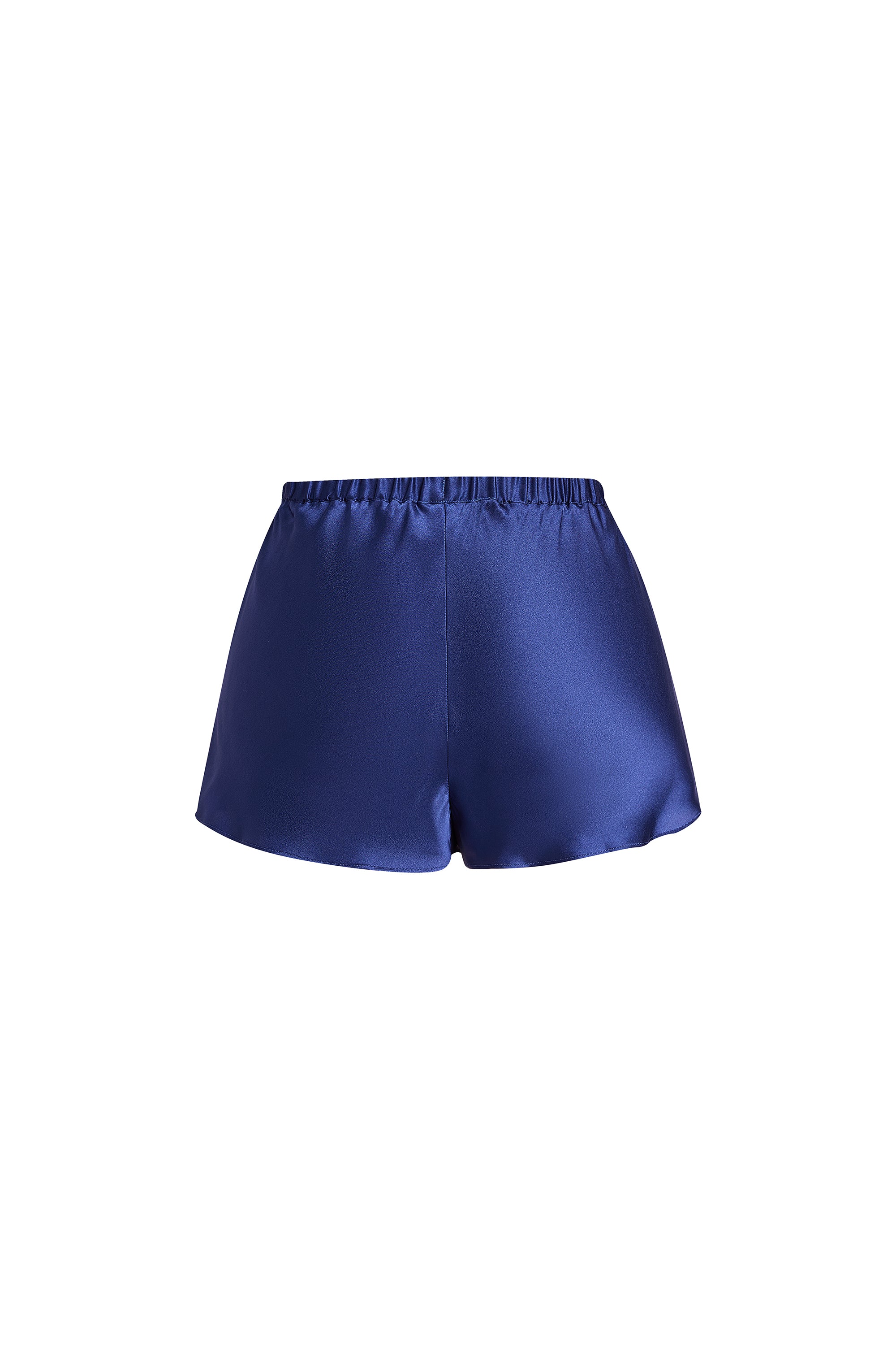 Midnight indigo Cami and Shorts Set In Mulberry Silk - Midnight Core