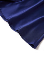 Midnight indigo Cami and Shorts Set In Mulberry Silk - Midnight Core