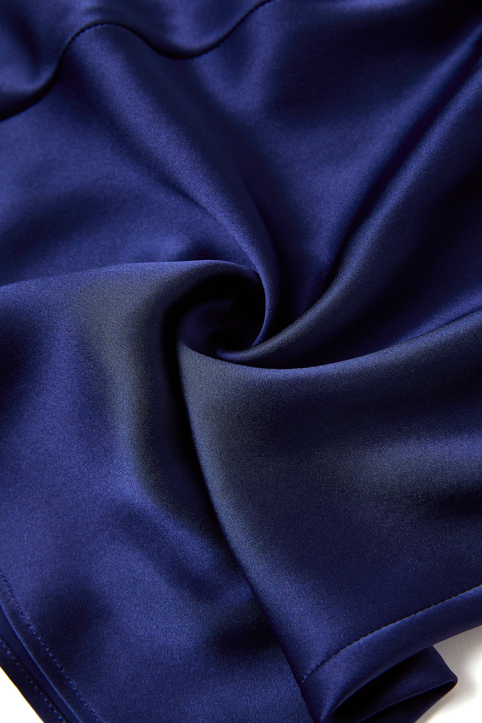 Midnight indigo Cami and Shorts Set In Mulberry Silk - Midnight Core