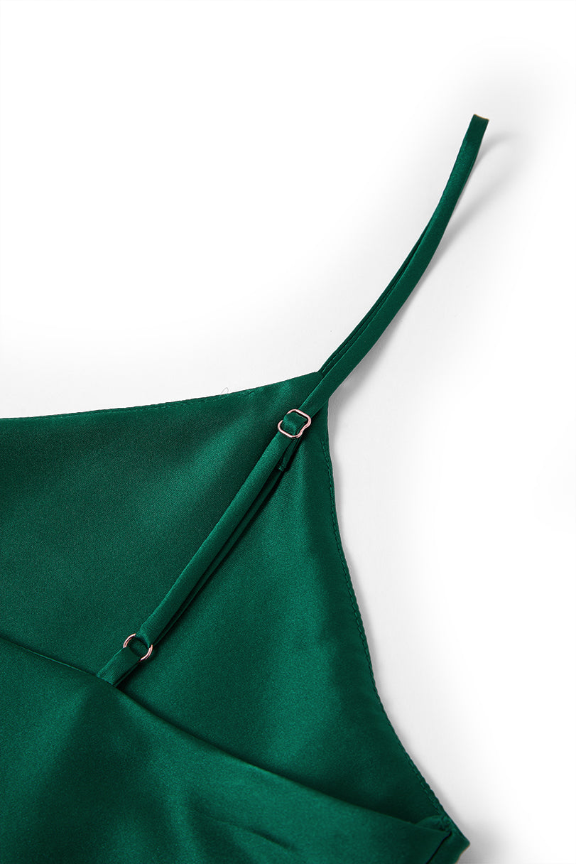 Viridian Lake Cami and Shorts Set In Mulberry Silk - Viridian Depth