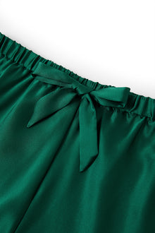 Viridian Lake Cami and Shorts Set In Mulberry Silk - Viridian Depth