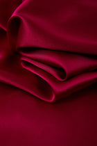 Crimson Maple Short Sleeve and Tap Pants Set In Mulberry Silk - Mulled Wine