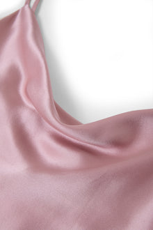 Blushing Skies Slip Dress In Mulberry Silk - Afterglow Rose