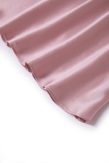 Blushing Skies Slip Dress In Mulberry Silk - Afterglow Rose