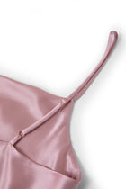 Blushing Skies Slip Dress In Mulberry Silk - Afterglow Rose