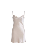 Wheat Shadows Slip Dress In Mulberry Silk - Champagne Breeze