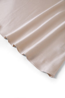 Wheat Shadows Slip Dress In Mulberry Silk - Champagne Breeze