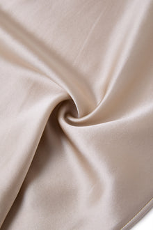 Wheat Shadows Slip Dress In Mulberry Silk - Champagne Breeze
