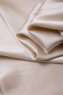 Wheat Shadows Slip Dress In Mulberry Silk - Champagne Breeze