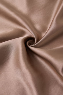 Wheat Shadows Slip Dress In Mulberry Silk - Latte Harvest