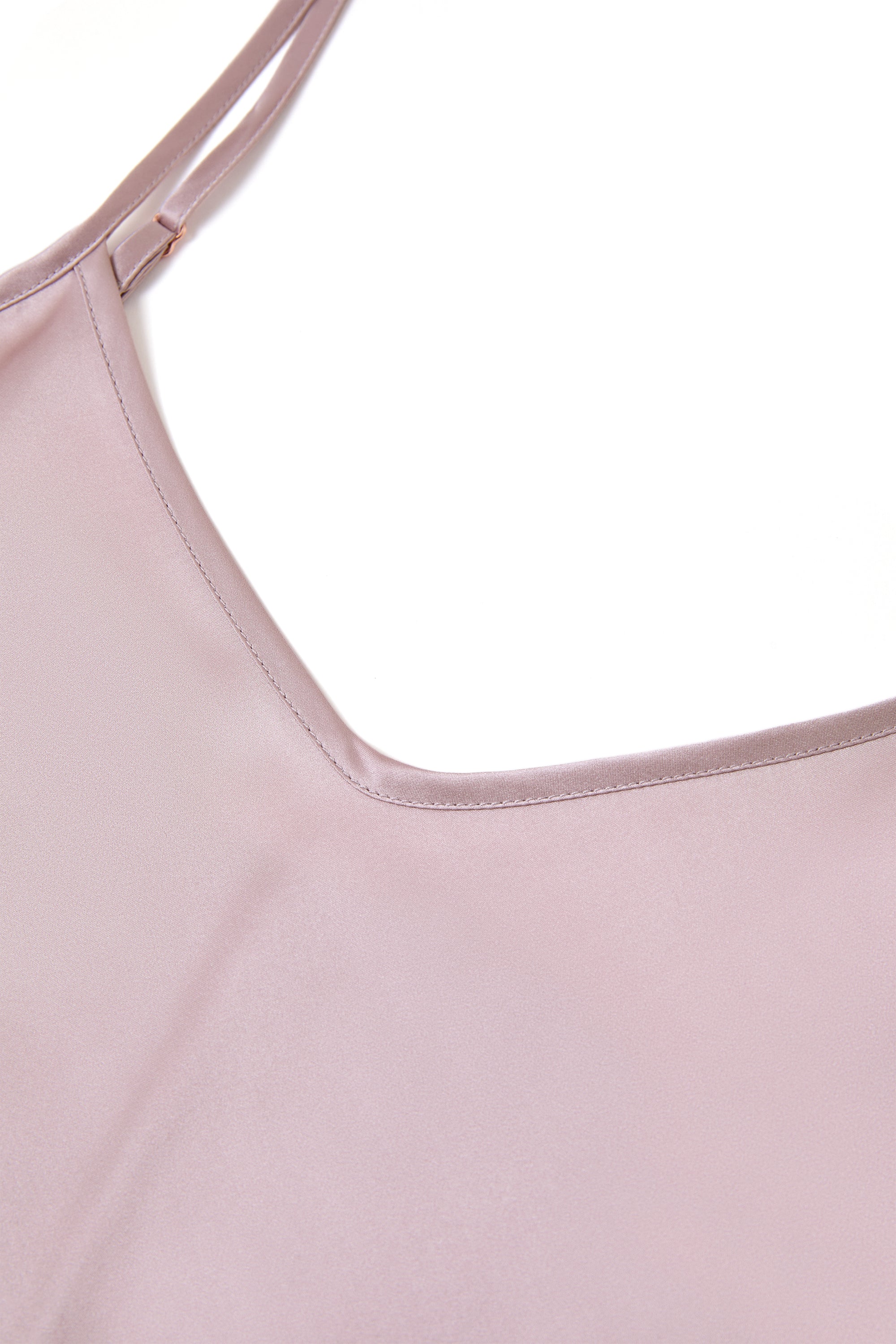 Blushing Skies Slip Dress In Mulberry Silk - Twilight Mauve