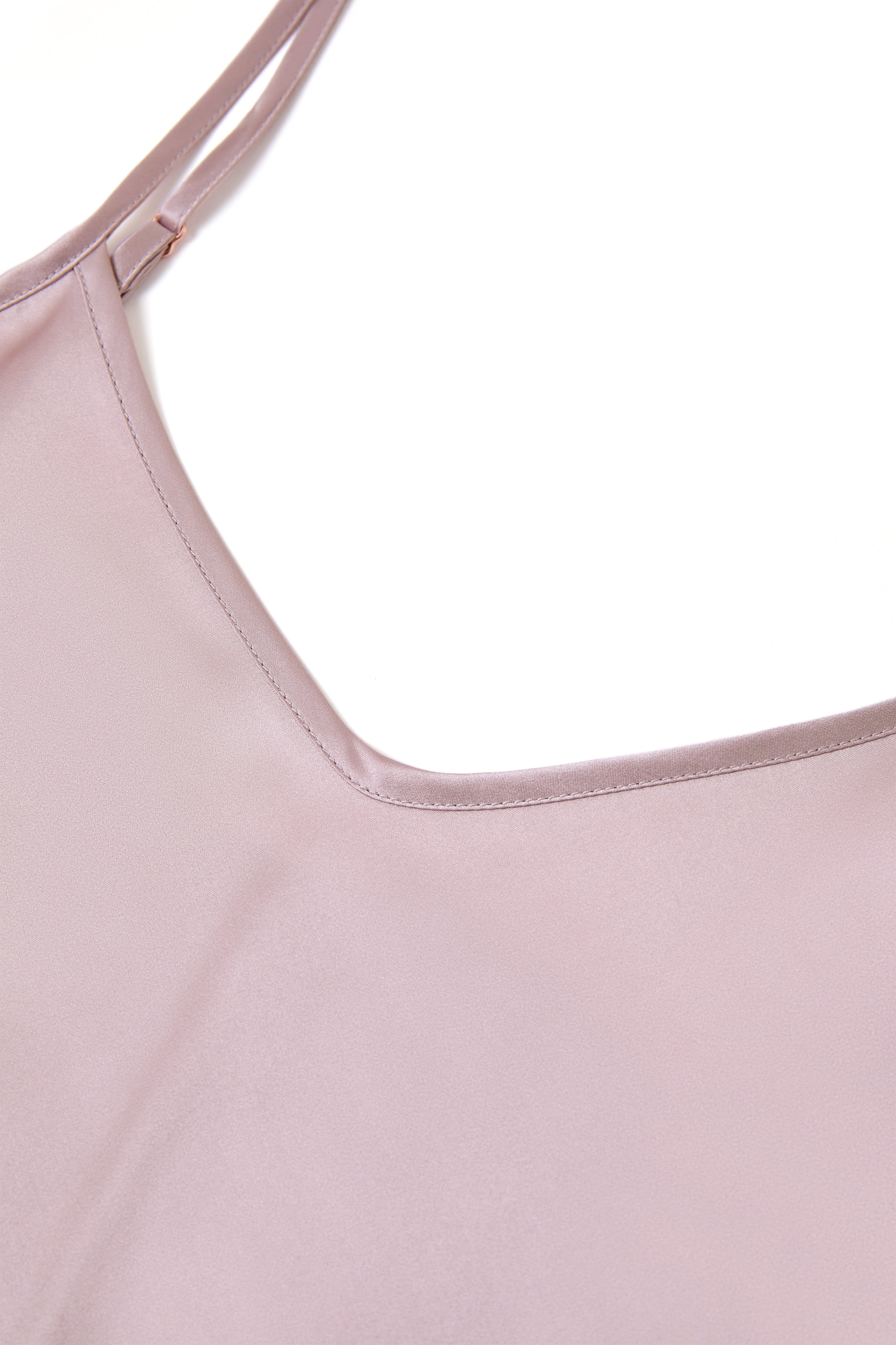 Blushing Skies Slip Dress In Mulberry Silk - Twilight Mauve