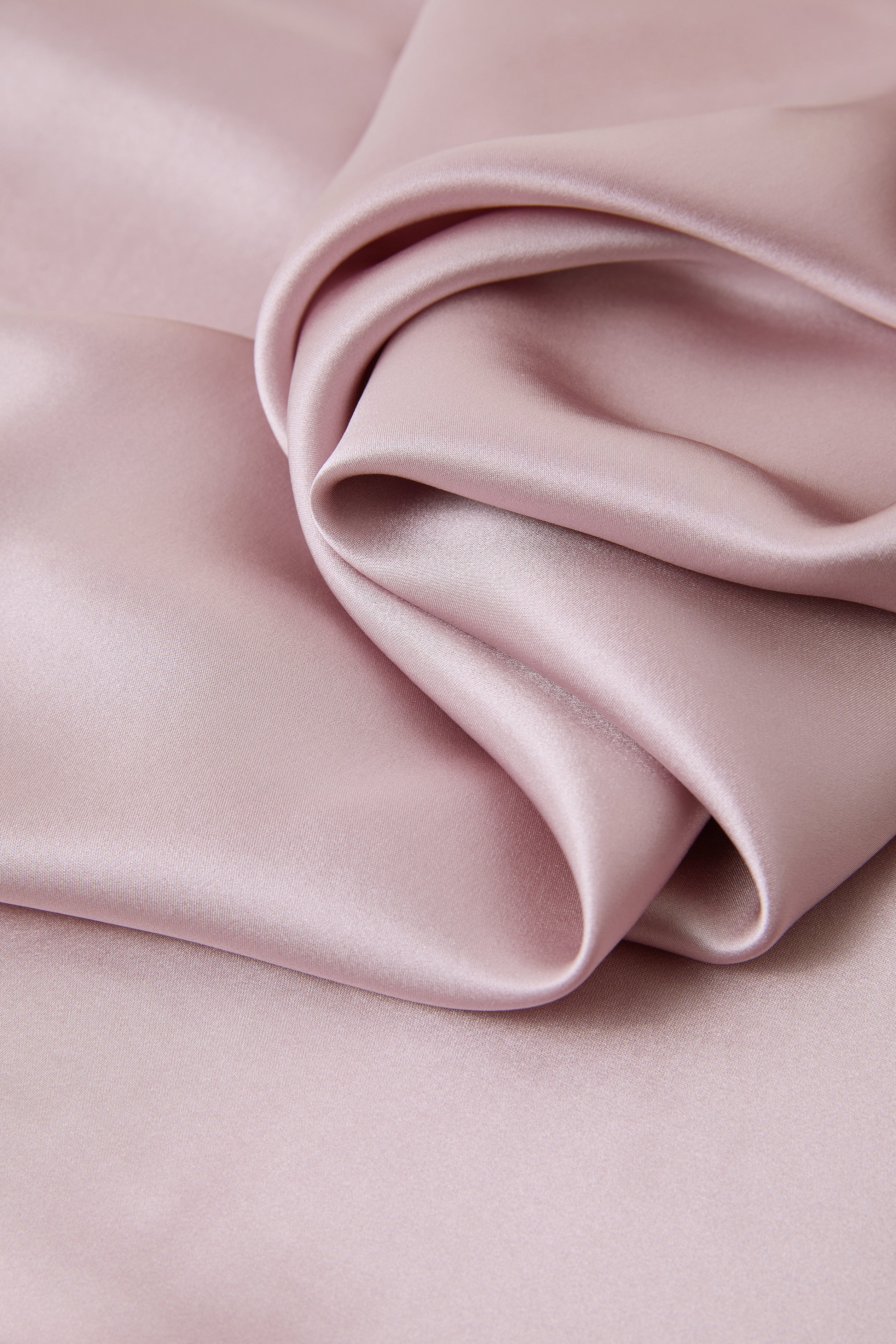 Blushing Skies Slip Dress In Mulberry Silk - Twilight Mauve
