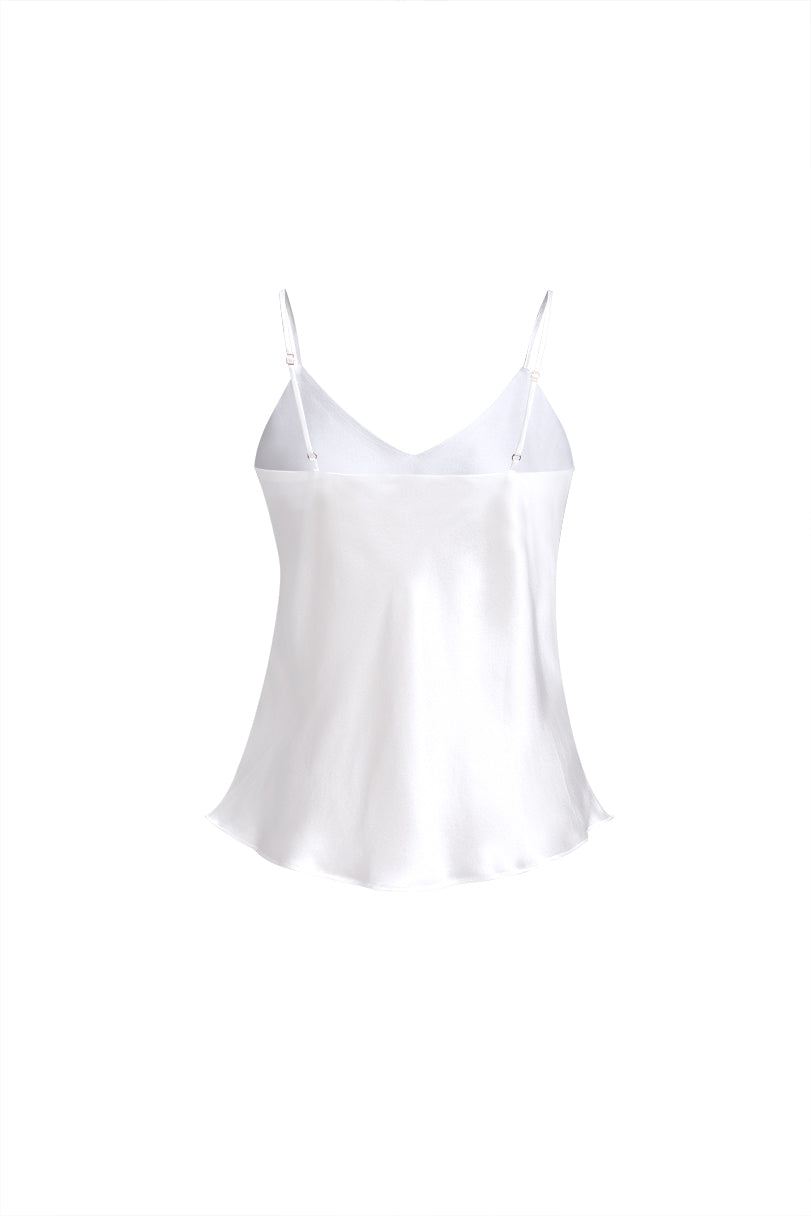 Lunar Glow Cami and Shorts Set In Mulberry Silk - Moonbeam