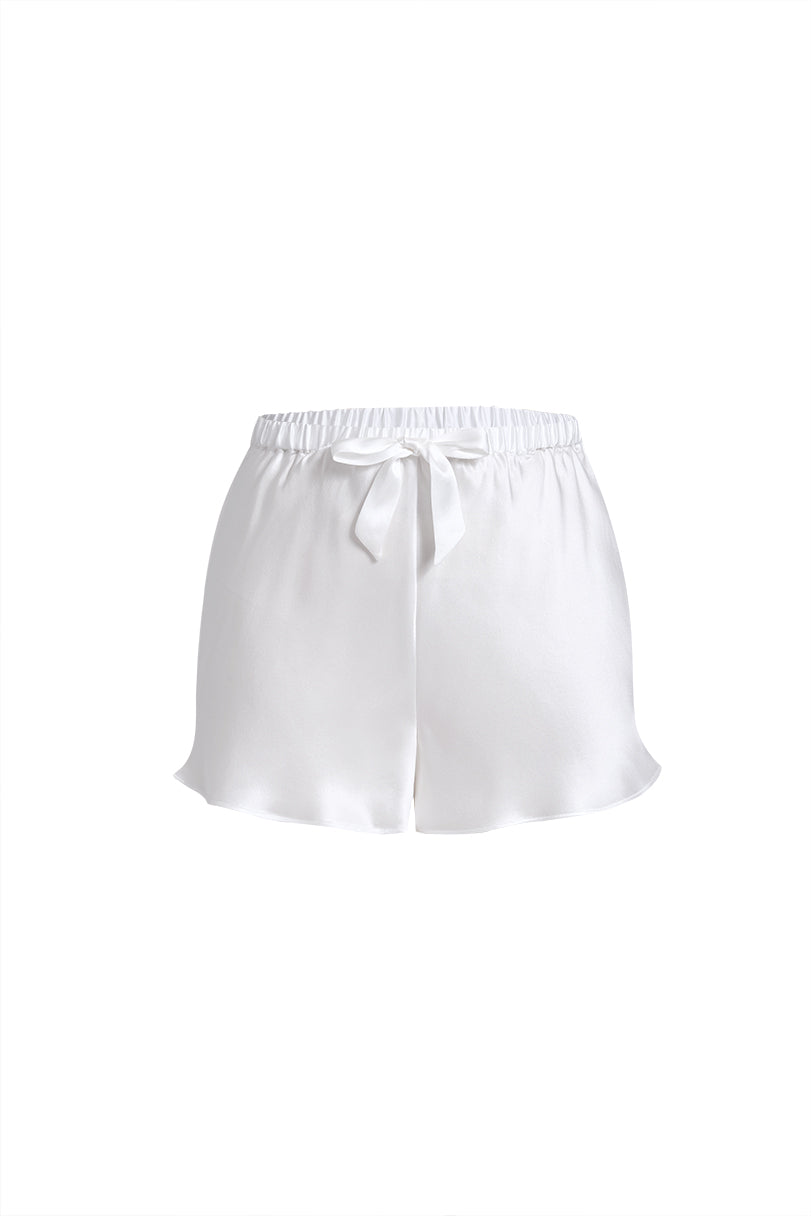 Lunar Glow Cami and Shorts Set In Mulberry Silk - Moonbeam