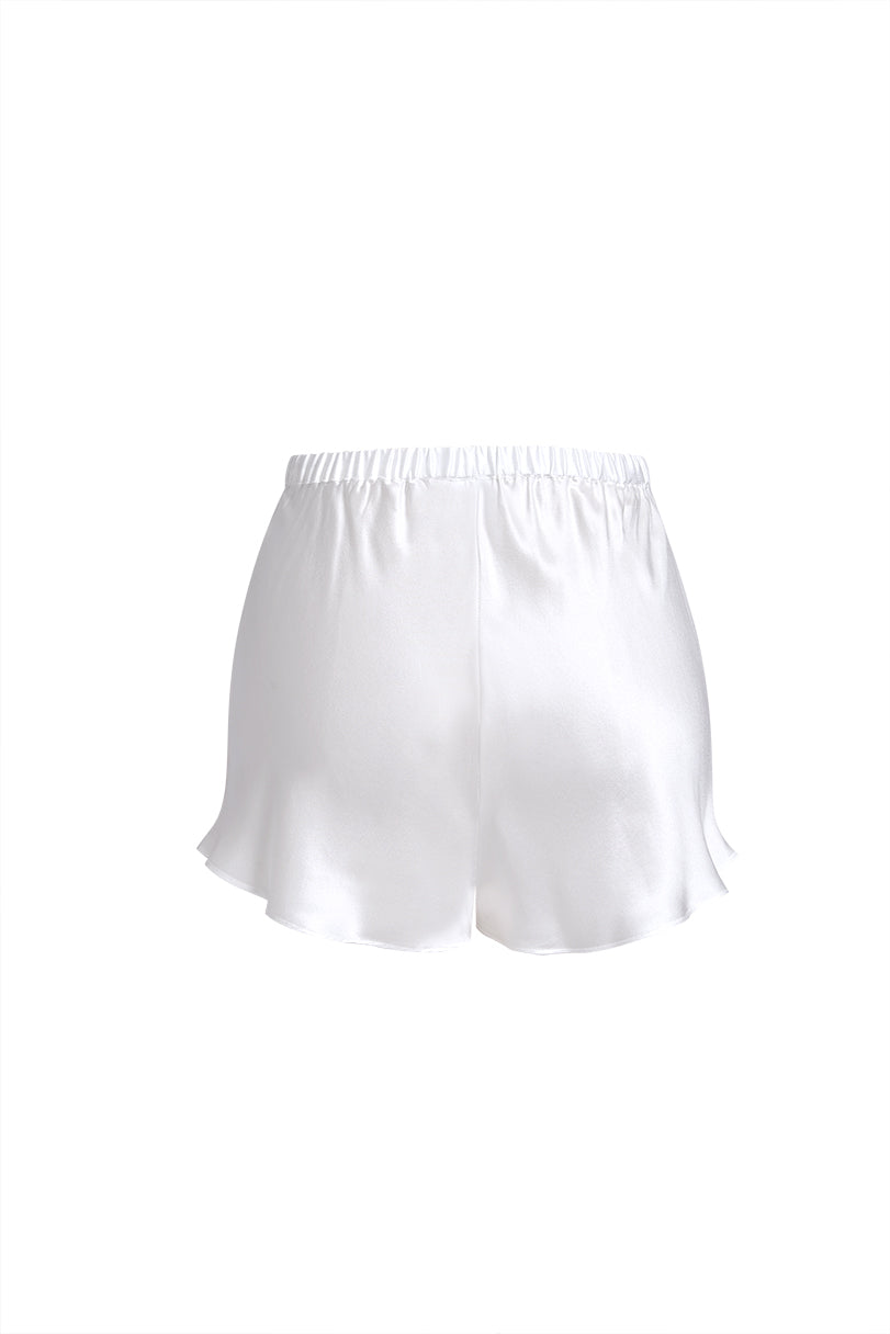 Lunar Glow Cami and Shorts Set In Mulberry Silk - Moonbeam