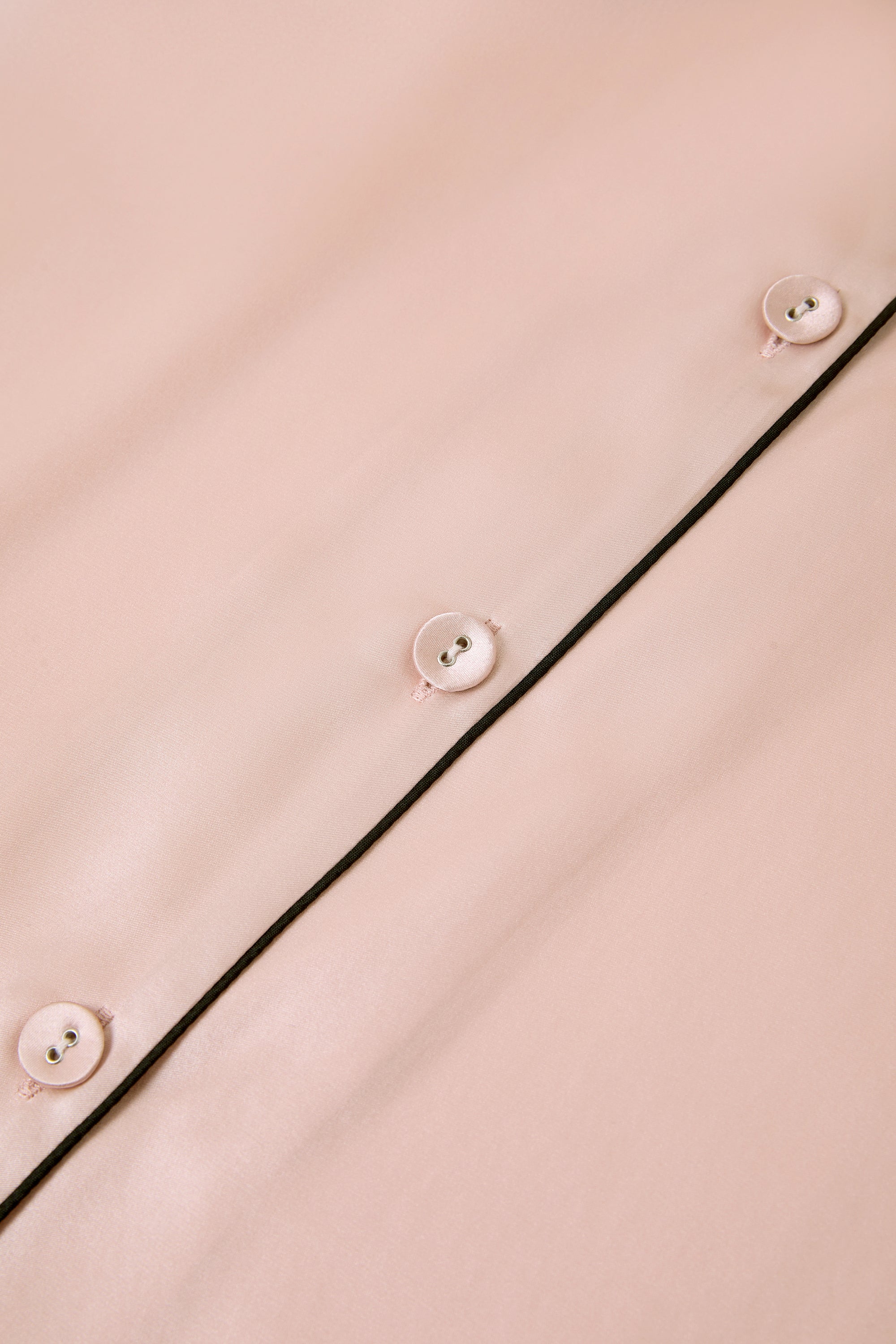 Blushing Skies Silk Pajama Set In Mulberry Silk - Peach Sorbet