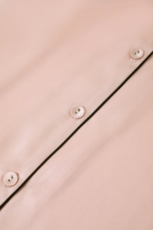 Blushing Skies Silk Pajama Set In Mulberry Silk - Peach Sorbet