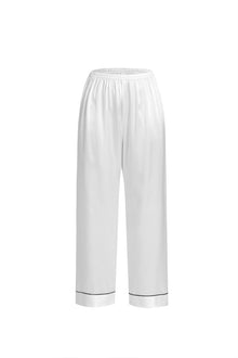 Lunar Glow Silk Pajama Set In Mulberry Silk - Moonbeam