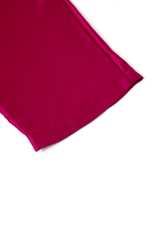 Crimson Maple Robe In Mulberry Silk - Mulled Wine