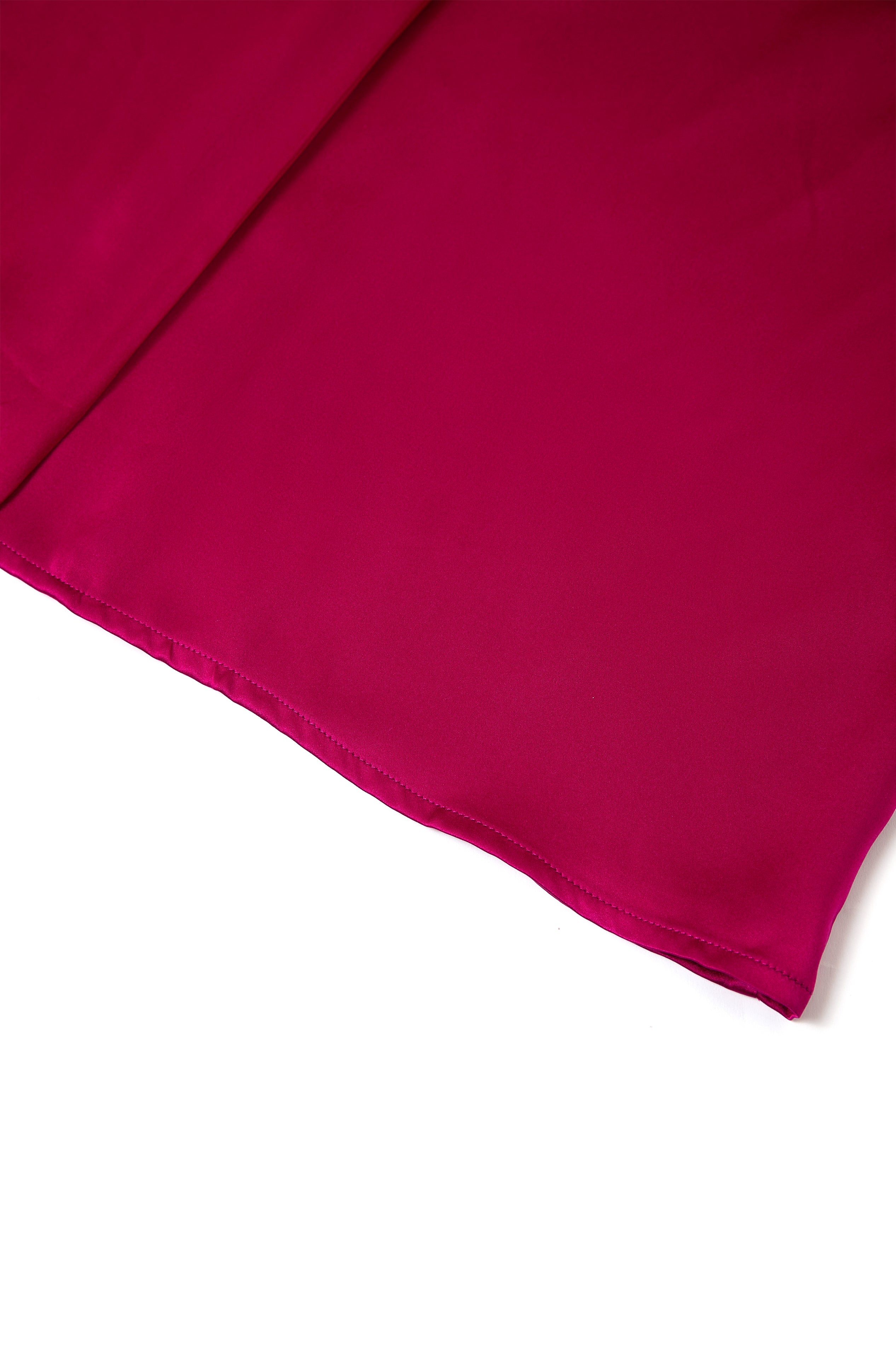 Crimson Maple Robe In Mulberry Silk - Mulled Wine