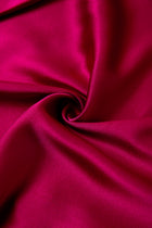 Crimson Maple Robe In Mulberry Silk - Mulled Wine